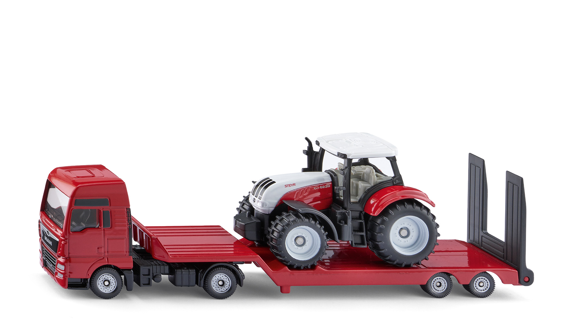 KA76786-1 Artikelname: MAN LKW mit Steyr Traktor Originalhersteller: ManSteyr von Siku im Maßstab: 1:87 Hersteller-Nr: 1764