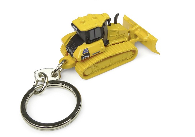 Komatsu D71PXi Planierraupe - Schlüsselanhänger Modell von Universal Hobbies 