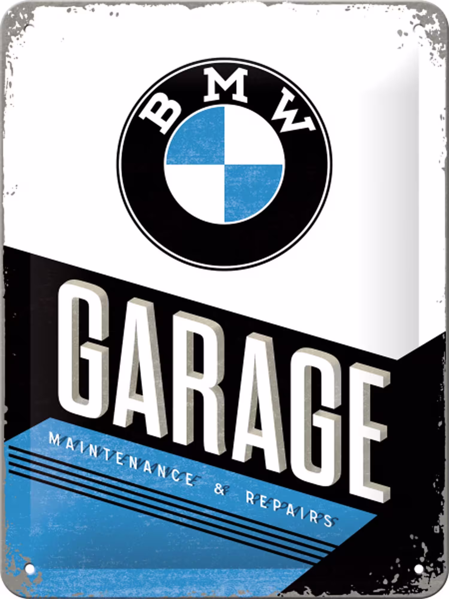 Blechschild BMW Garage eilbote-onlineshop - Agrarfox