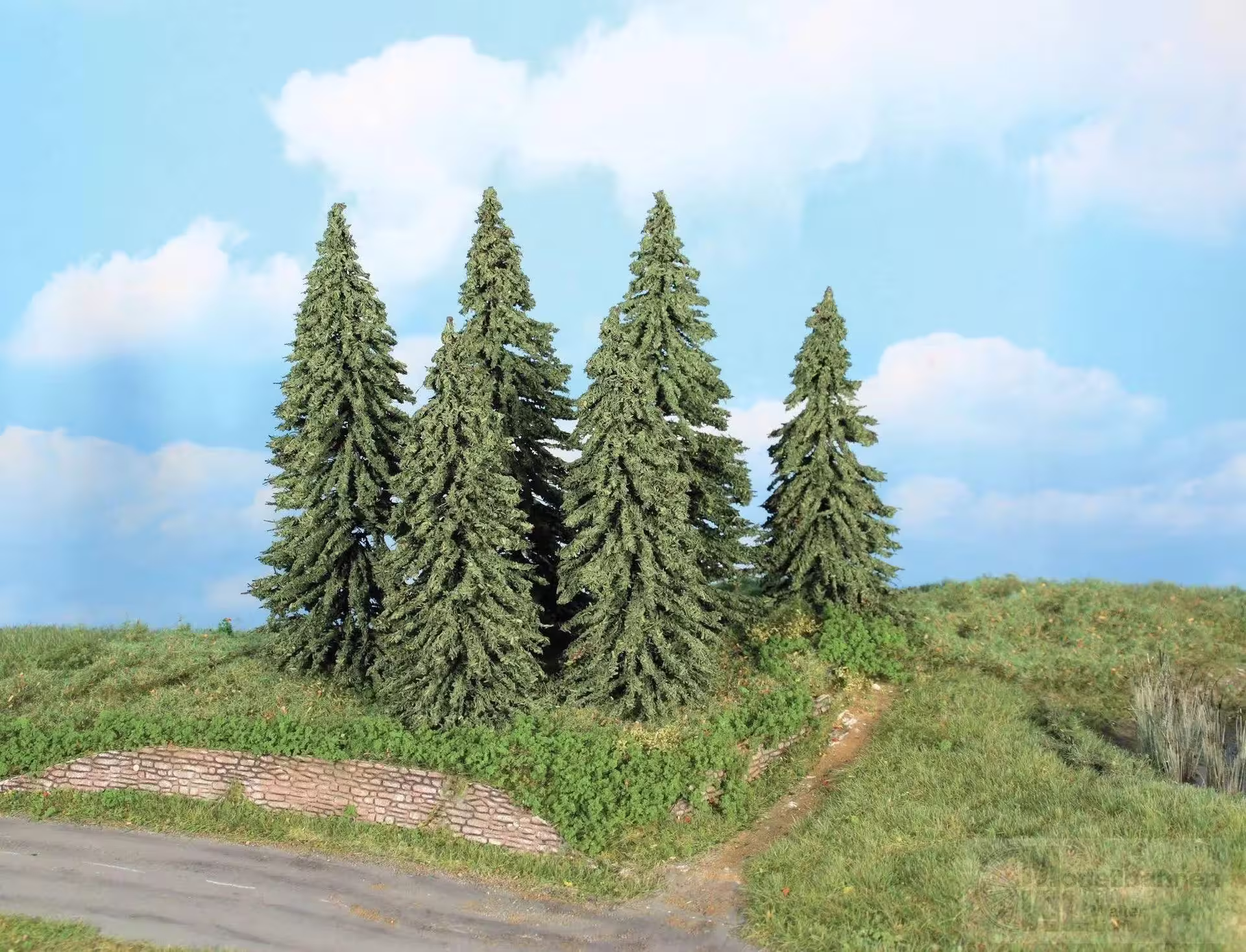 6 Wetterfichten 14-18 cm Modell von Heki 1:87 eilbote-onlineshop - Agrarfox