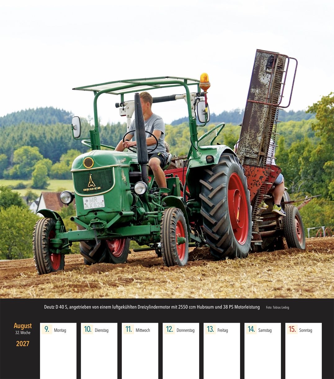 Deutz Traktoren Wochenkalender 2027