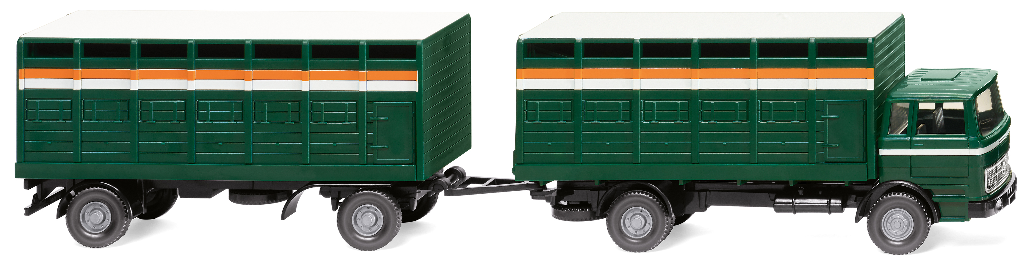 MB Viehtransport-Hängerzug Modell von WIKING 1:87