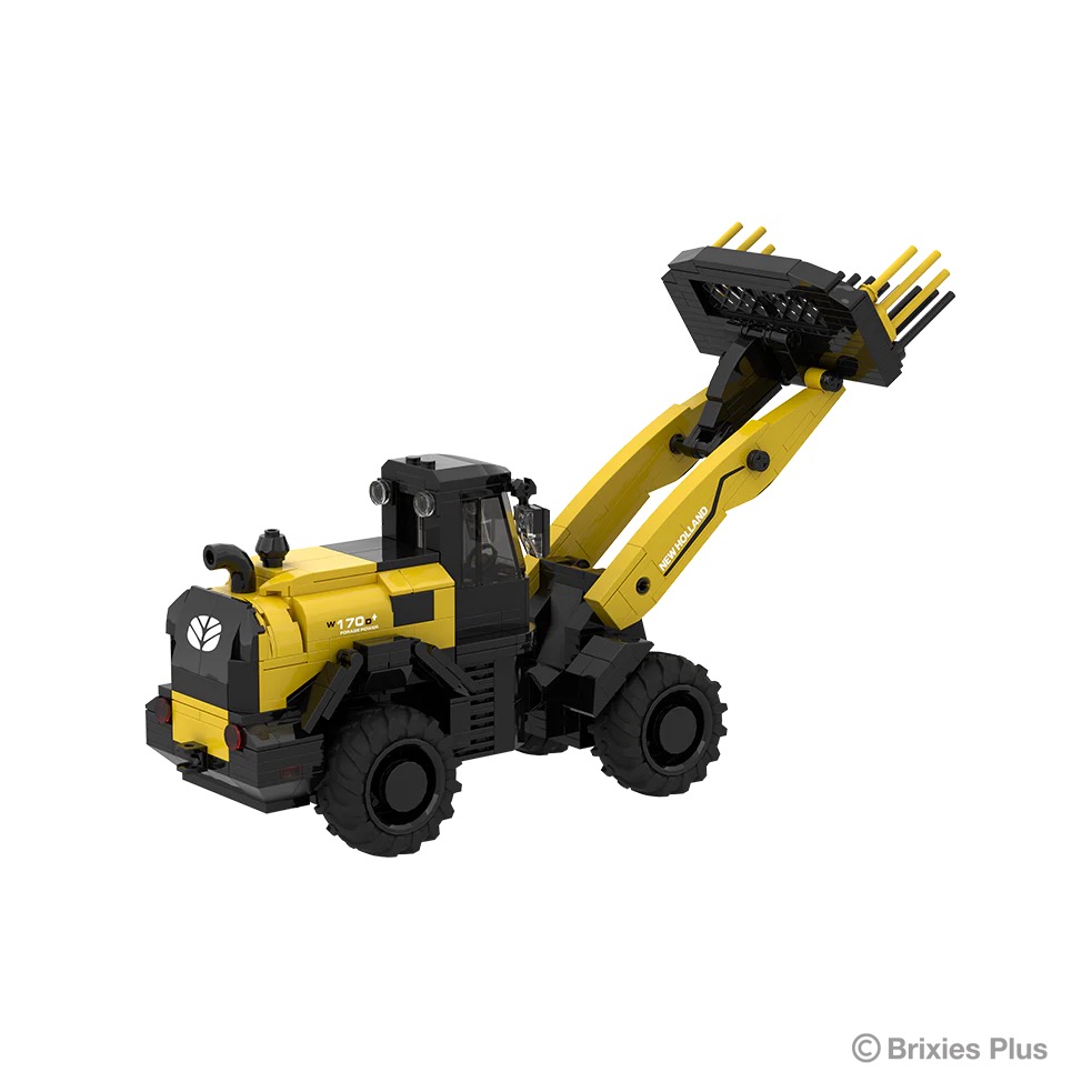 New Holland W170D+ BRIXIES Plus Klemmbausteine Modell von Brixies Plus 1:32