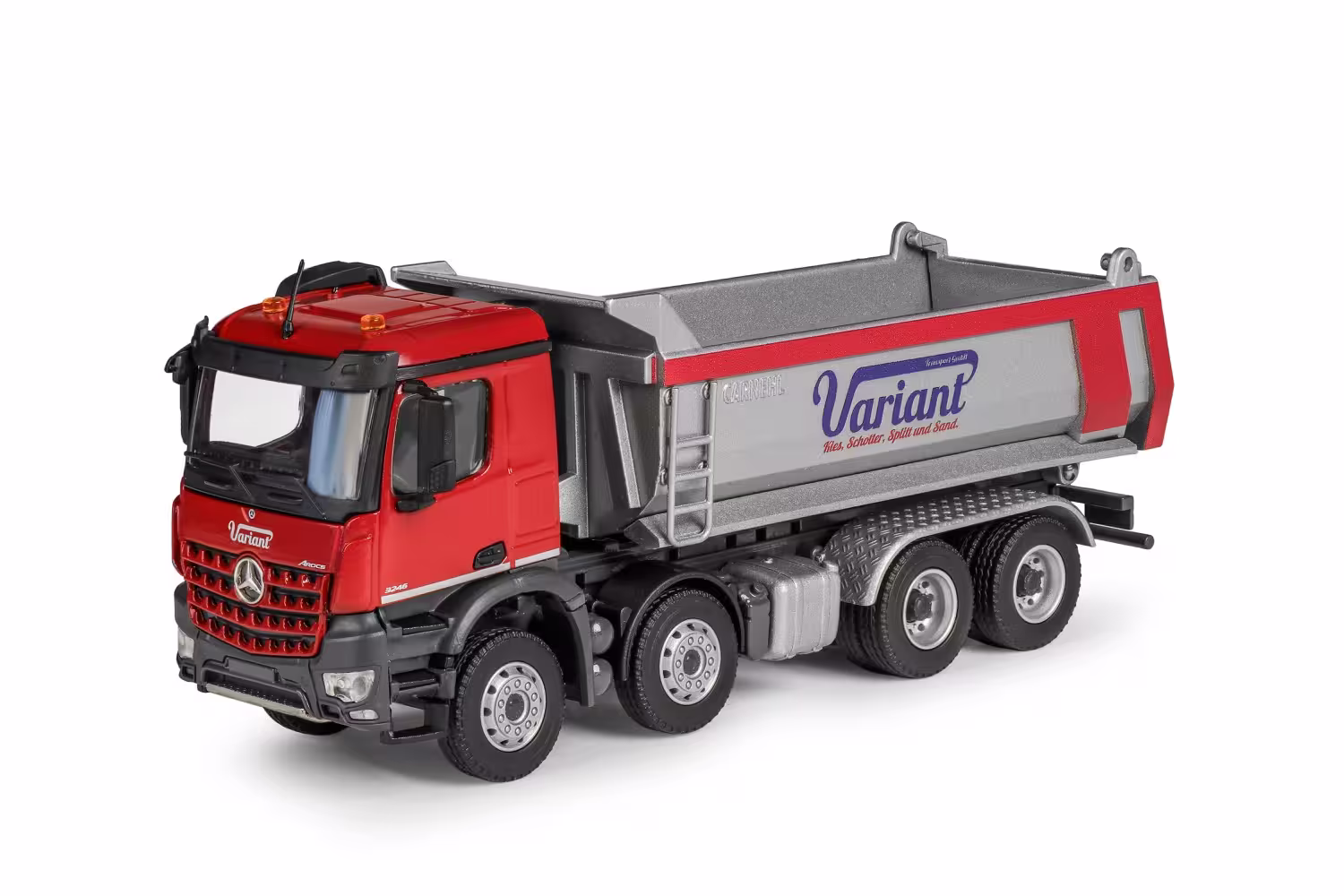 Carnehl Halbschalenmulde auf Mercedes-Benz Arocs Modell von Conrad 1:50 eilbote-onlineshop - Agrarfox
