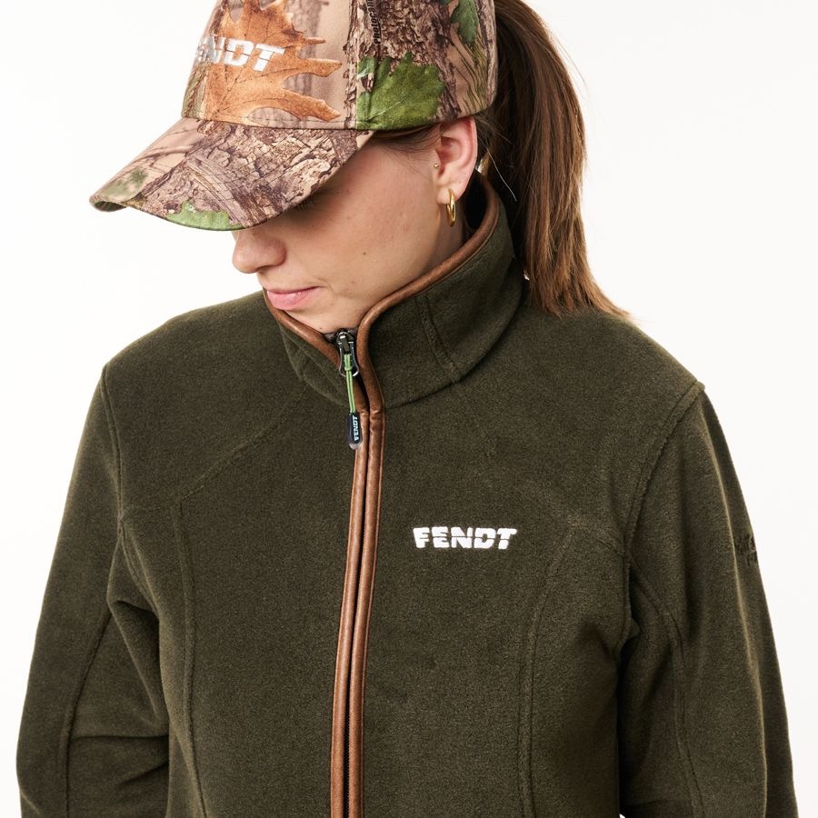 Fendt Damen-Fleecejacke – Lodengrün