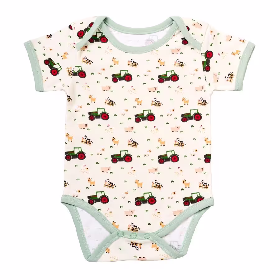 Fendt Baby-Body mit kurzen Ärmeln eilbote-onlineshop - Agrarfox