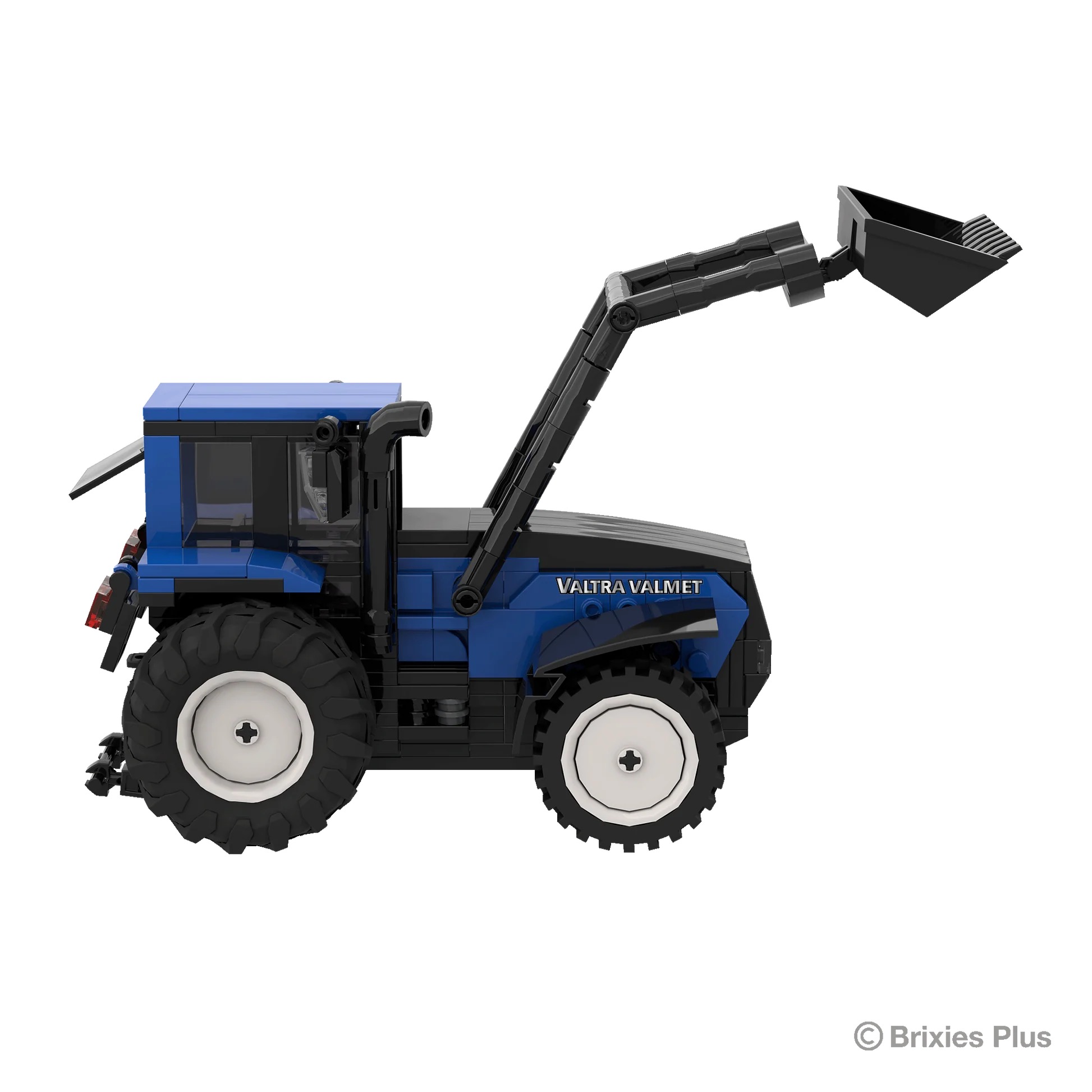 BRIXIES Plus Valtra Valmet 8400 mit Frontlader Modell von Brixies Plus 1:32
