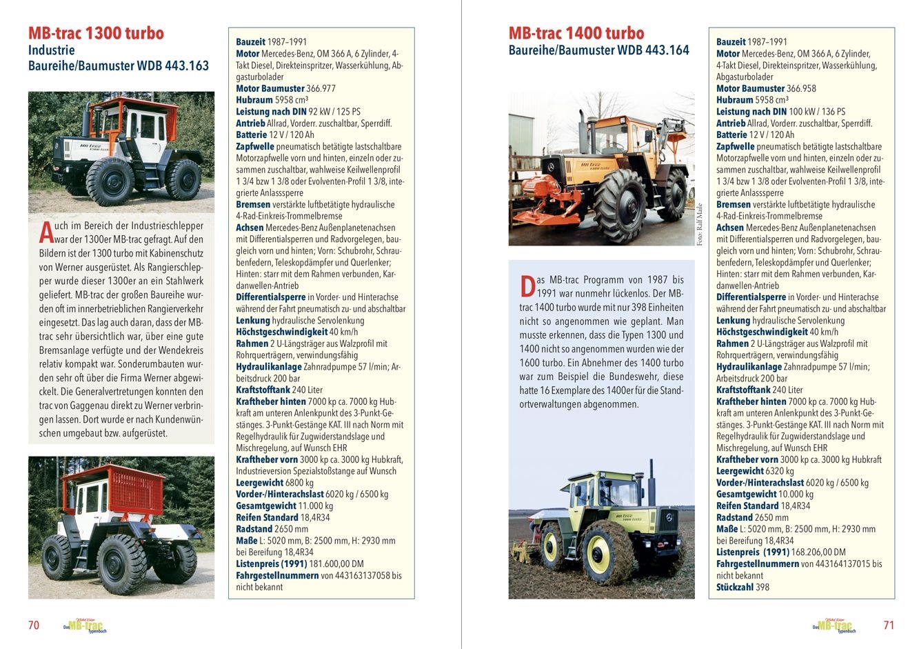 Das MB-trac Typenbuch