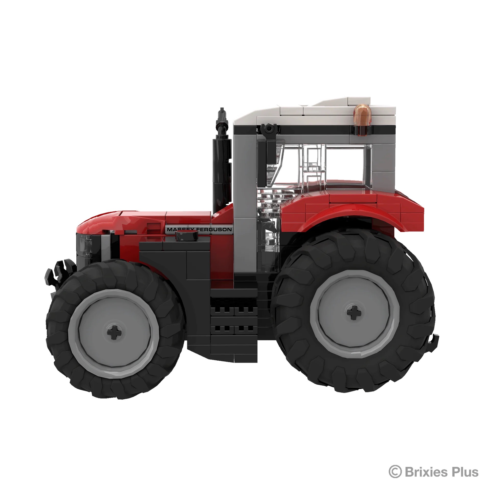 Massey Ferguson 6S BRIXIES Plus Klemmbausteine Modell von Brixies Plus 1:32