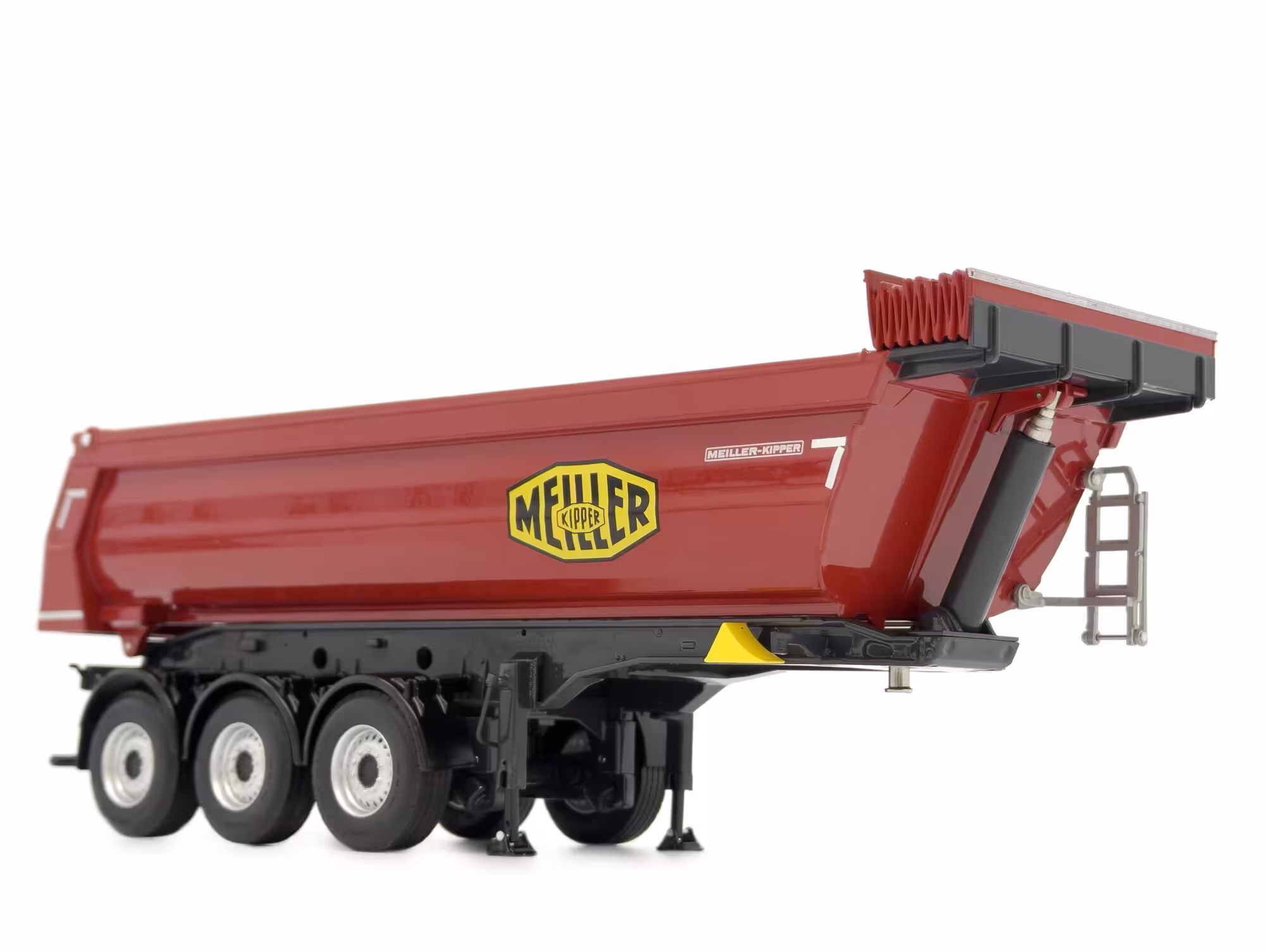 MA76424-1 Artikelname: Meiler Kippanhänger rot Originalhersteller: Meiller von MarGe Models im Maßstab: 1:32 Hersteller-Nr: 2123-02
