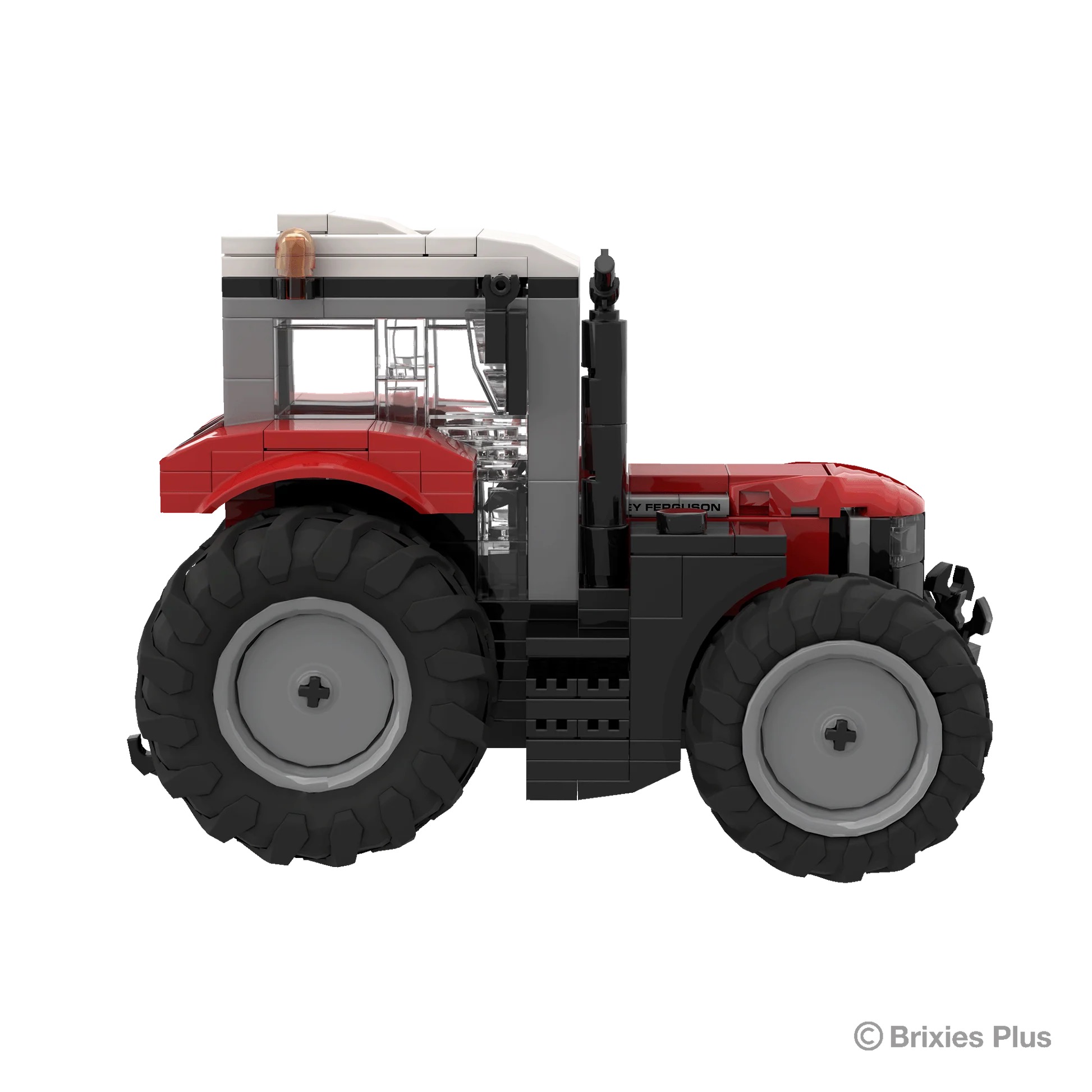 Massey Ferguson 6S BRIXIES Plus Klemmbausteine Modell von Brixies Plus 1:32