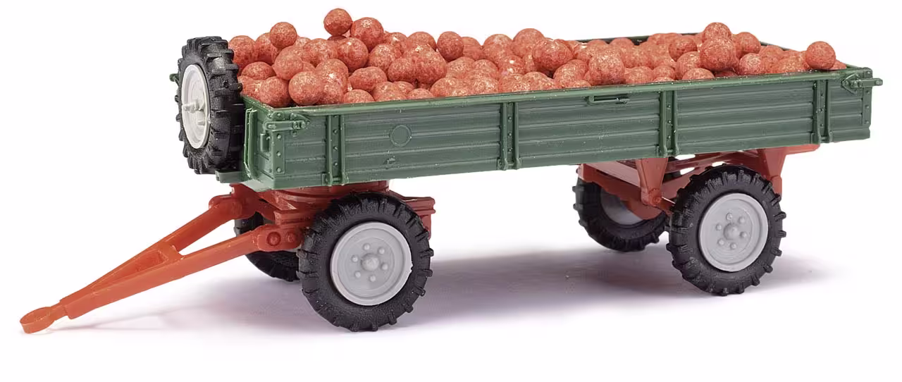 Anhänger T4 mit Äpfeln grün Modell von Mehlhose 1:87 eilbote-onlineshop - Agrarfox