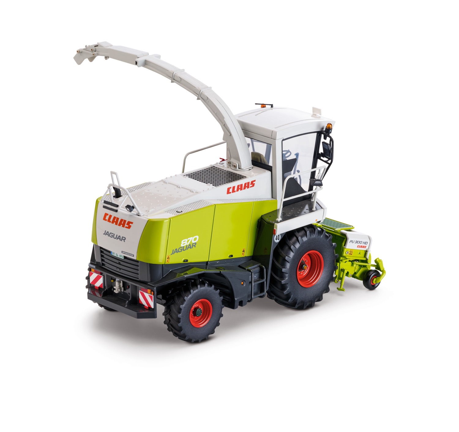 Claas Jaguar 870 mit PU 300 HD Modell von Usk Scalemodels 1:32