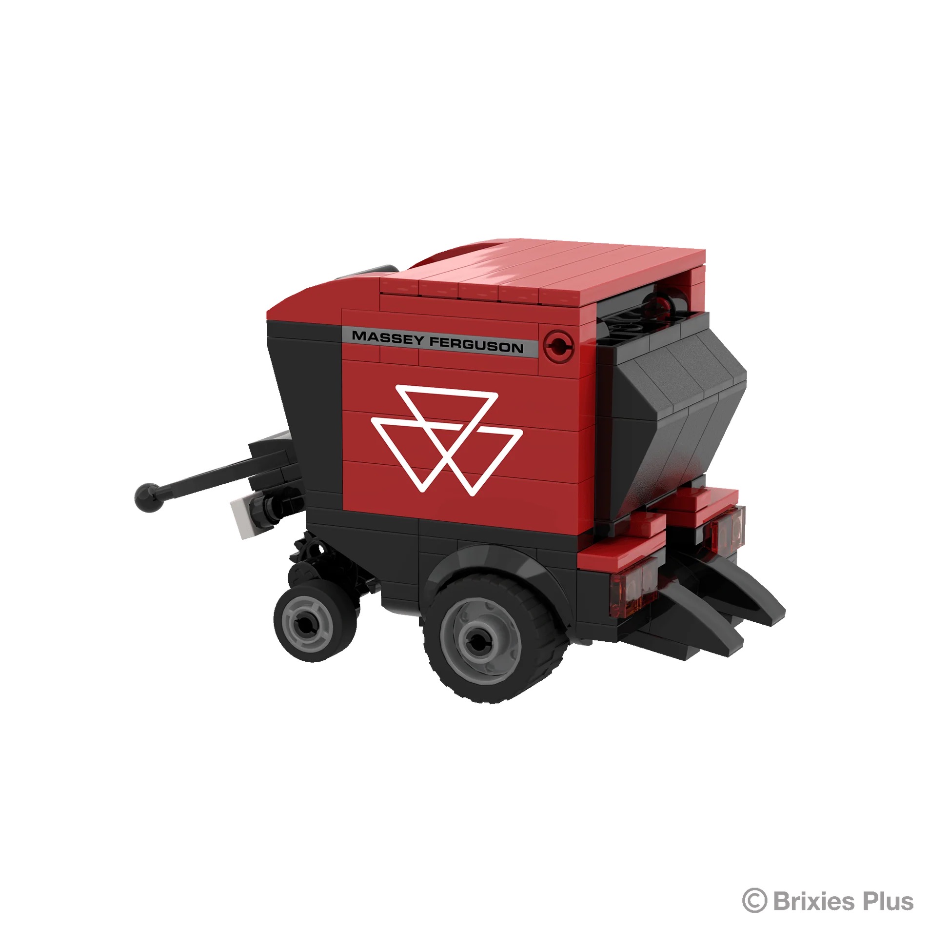 Massey Ferguson RB F Rundballenpresse BRIXIES Plus Klemmbausteine Modell von Brixies Plus 1:32