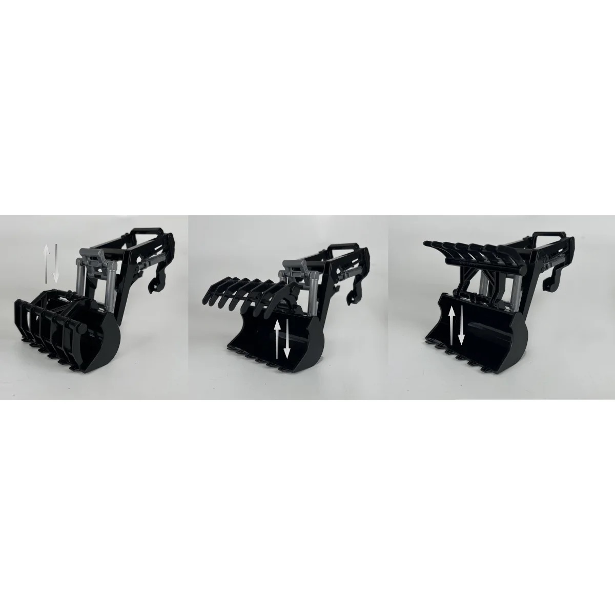 Frontlader mit Krokodilschaufel inkl. Rundballen klein für RC-Traktor 1:24S 