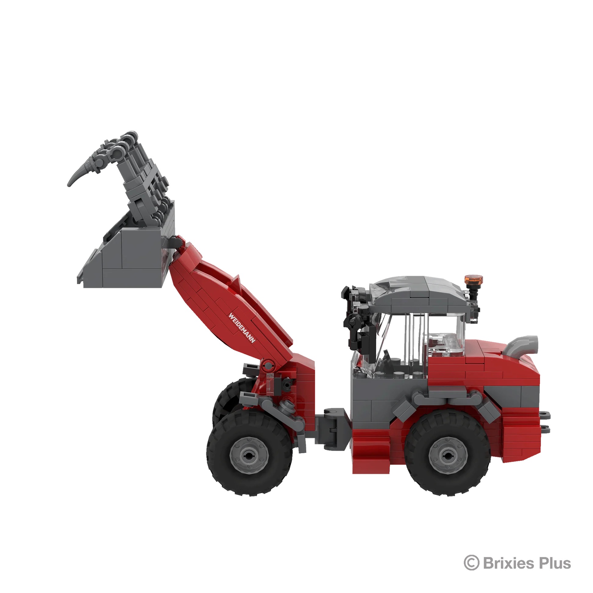 BRIXIES Plus Weidemann 3060 mit Zubehör Modell von Brixies Plus 1:32