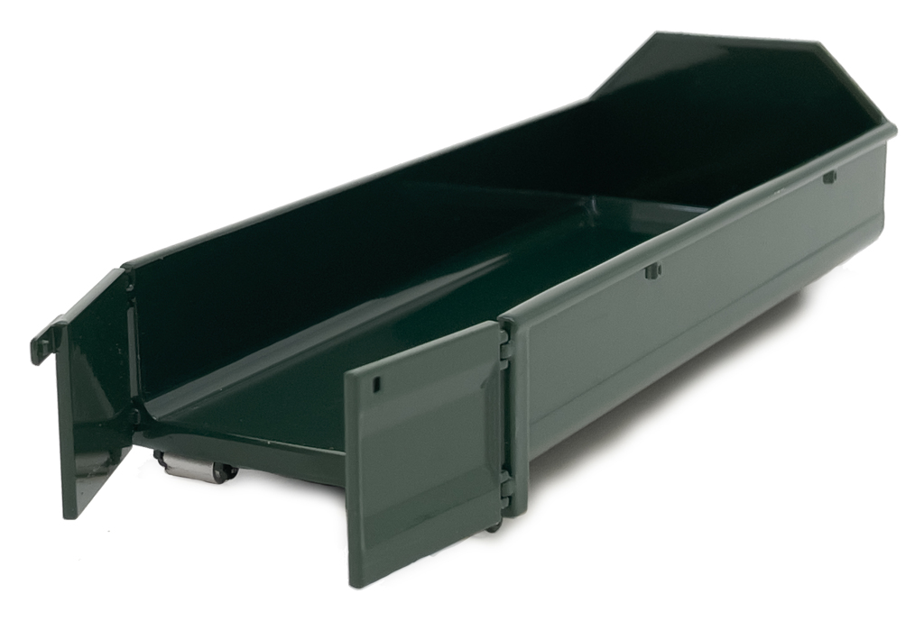 Container für Hakenlift Lkw grün Modell von MarGe Models 1:32