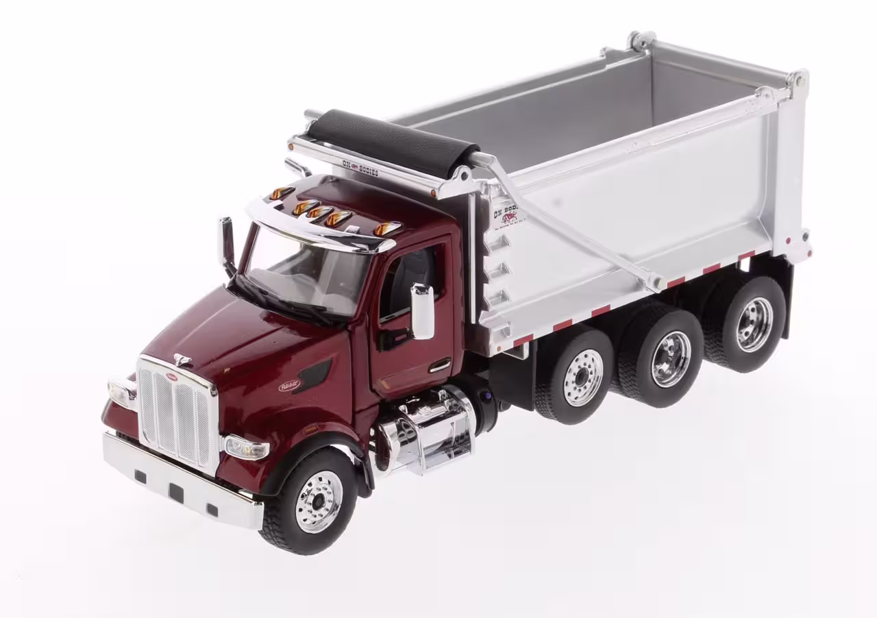 Peterbilt 567 SF Ox Stampede Muldenkipper rot metallic Modell von DieCast Masters 1:50 eilbote-onlineshop - Agrarfox
