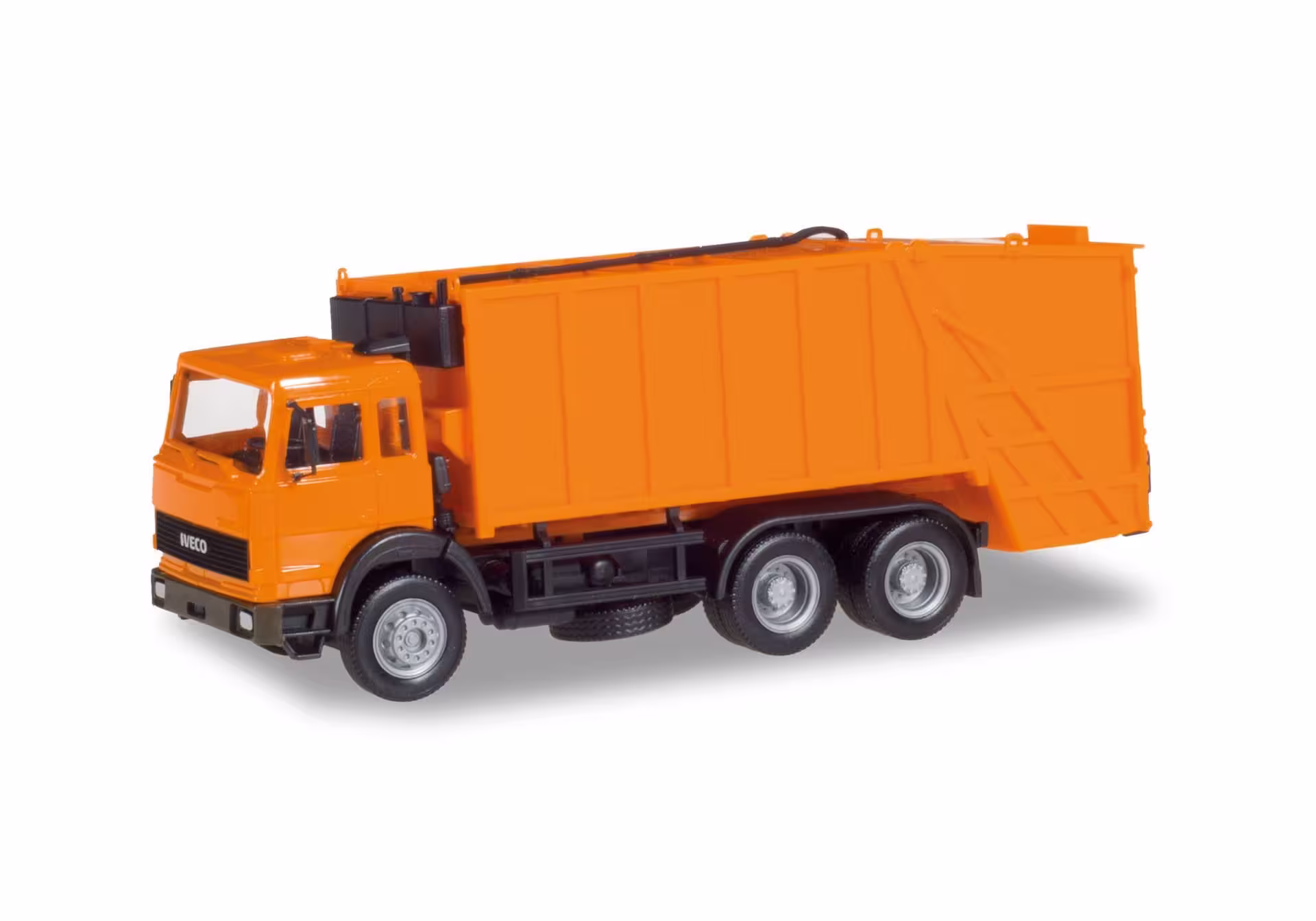 Iveco Turbo Pressmüllwagen orange  Modell von herpa 1:87 eilbote-onlineshop - Agrarfox