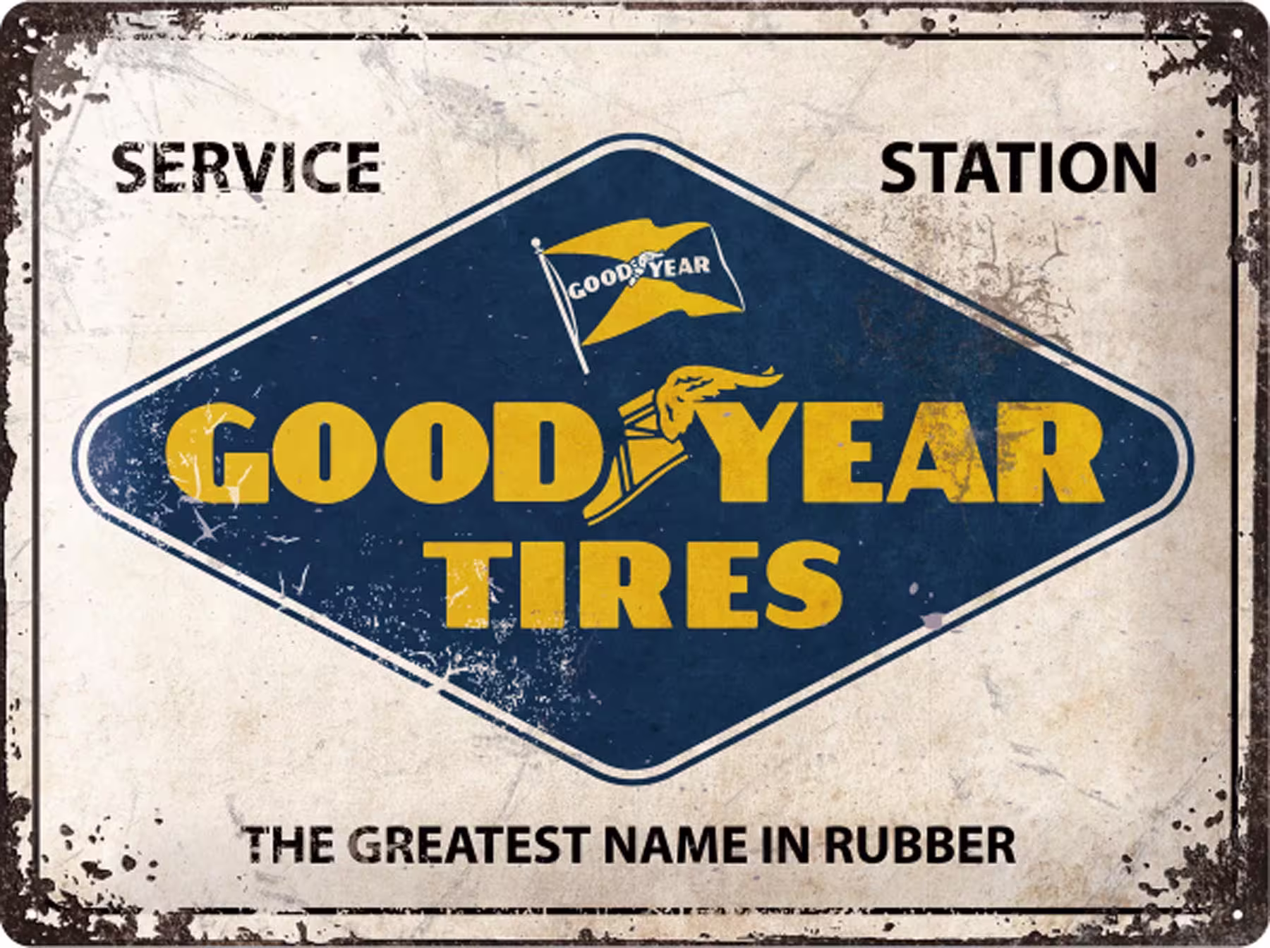 Blechschild Goodyear Tires eilbote-onlineshop - Agrarfox