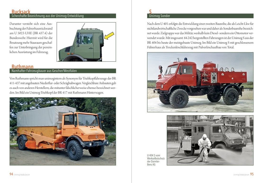 Illustriertes Unimog Vokabularium