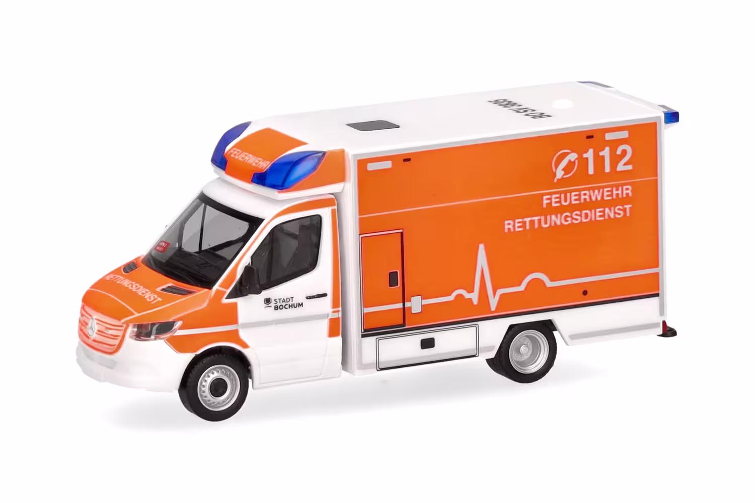 Mercedes-Benz Sprinter 18 Rettungswagen Feuerwehr Bochum Modell von herpa 1:87 eilbote-onlineshop - Agrarfox