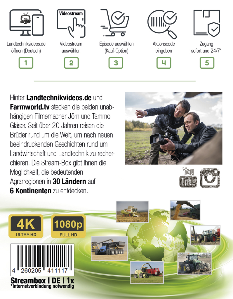Stream-Box 1 x Aktionscode von Landtechnikvideo.de