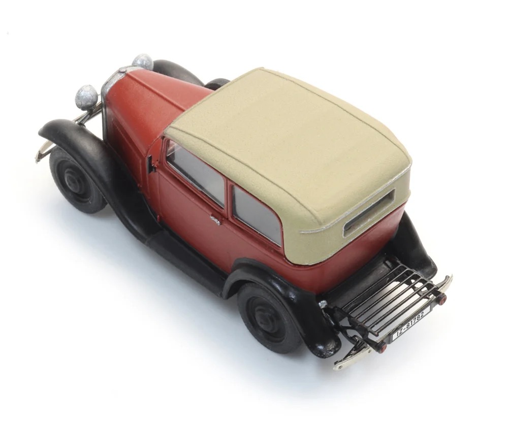 Opel 1.2L Dach geschlossen rot Modell von Artitec 1:87