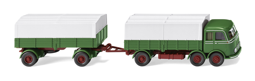 MB LP 333 Pritschenhängerzug Modell von WIKING 1:87