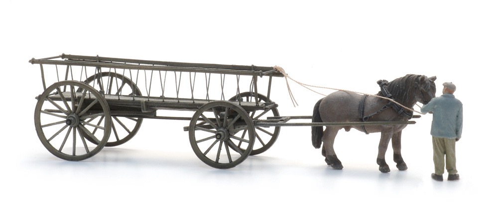 Leiterwagen + Figur Modell von Artitec 1:87