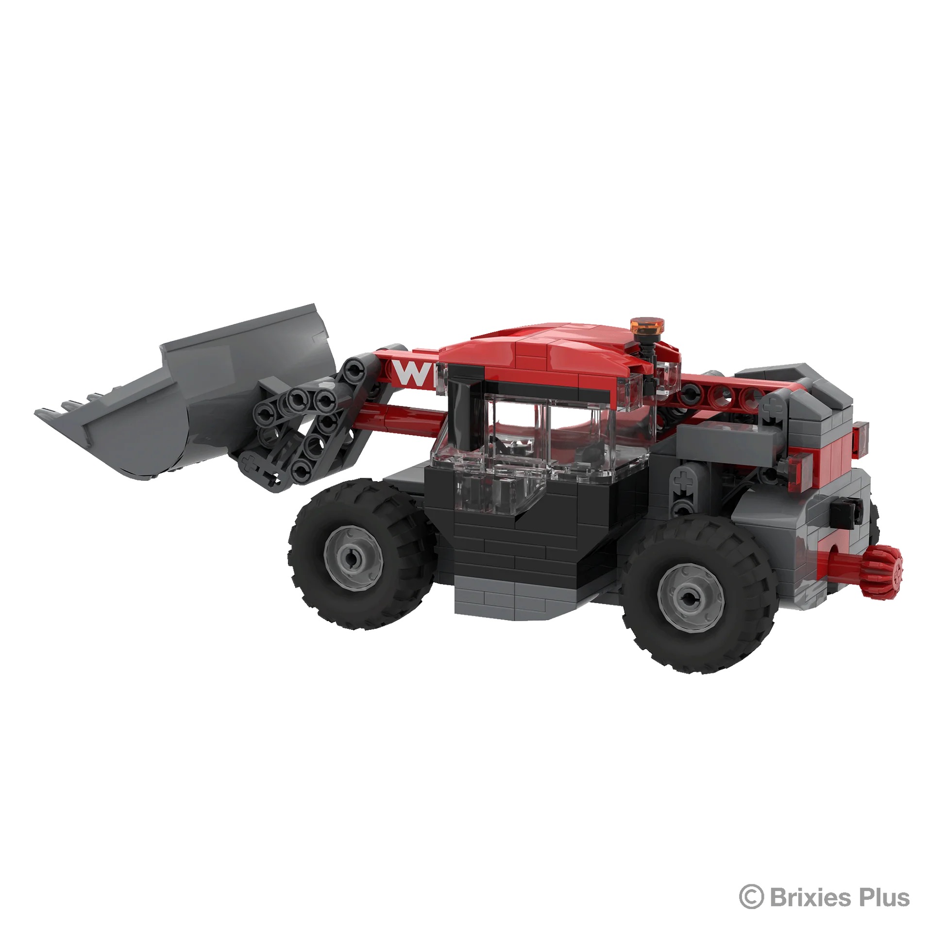 BRIXIES Plus Weidemann T6025 mit Zubehör Modell von Brixies Plus 1:32