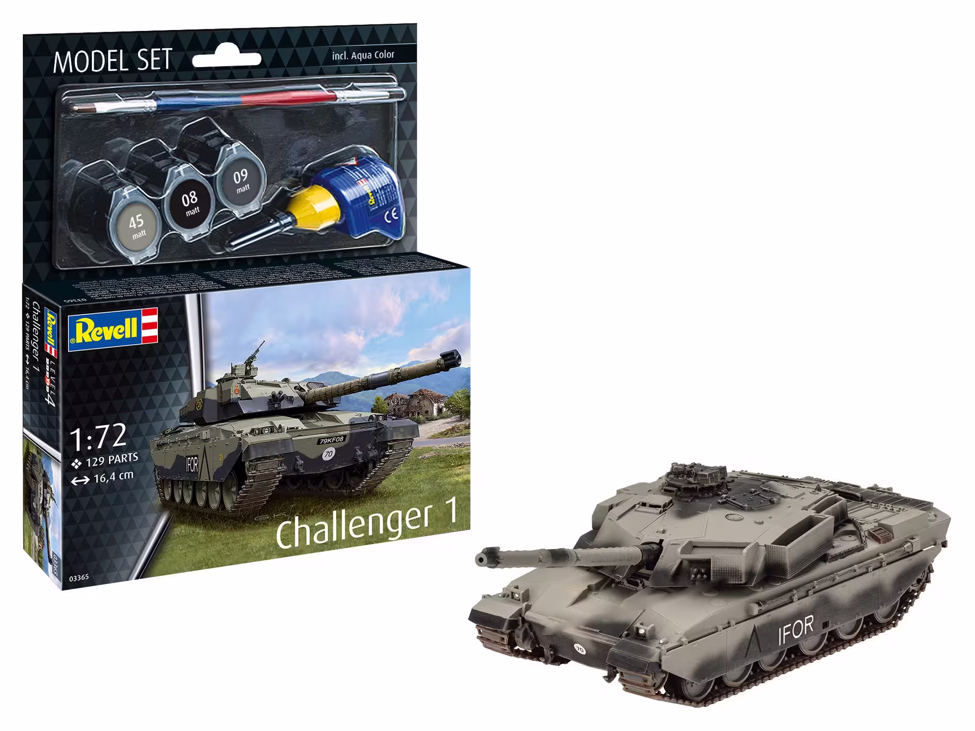 Britischer Panzer Challenger 1 (Bausatz) Modell von Revell 1:72 eilbote-onlineshop - Agrarfox