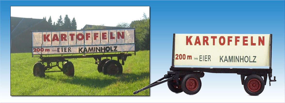 Schilderwagen Kartoffeln 1:87