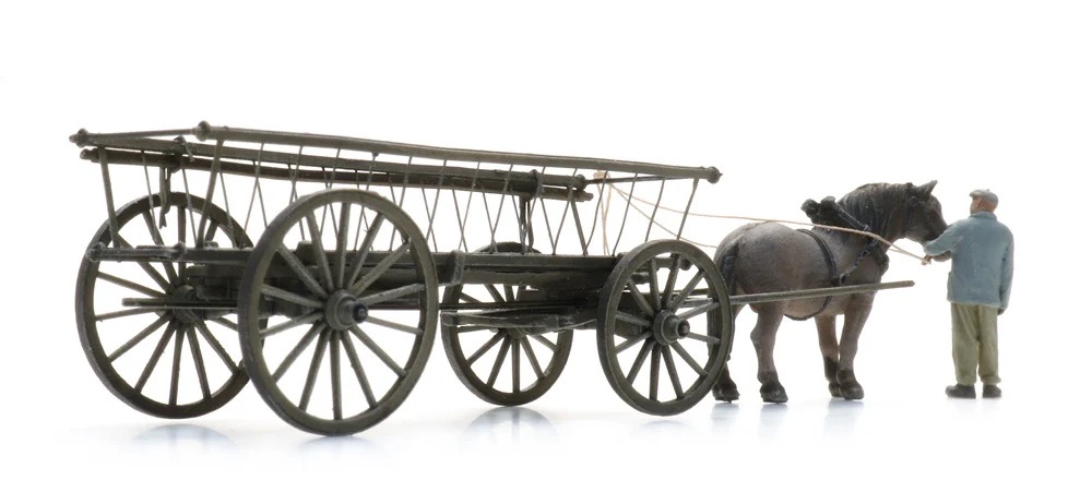 Leiterwagen + Figur Modell von Artitec 1:87