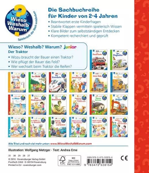 Wieso Weshalb Warum? Junior Band 34 Der Traktor 