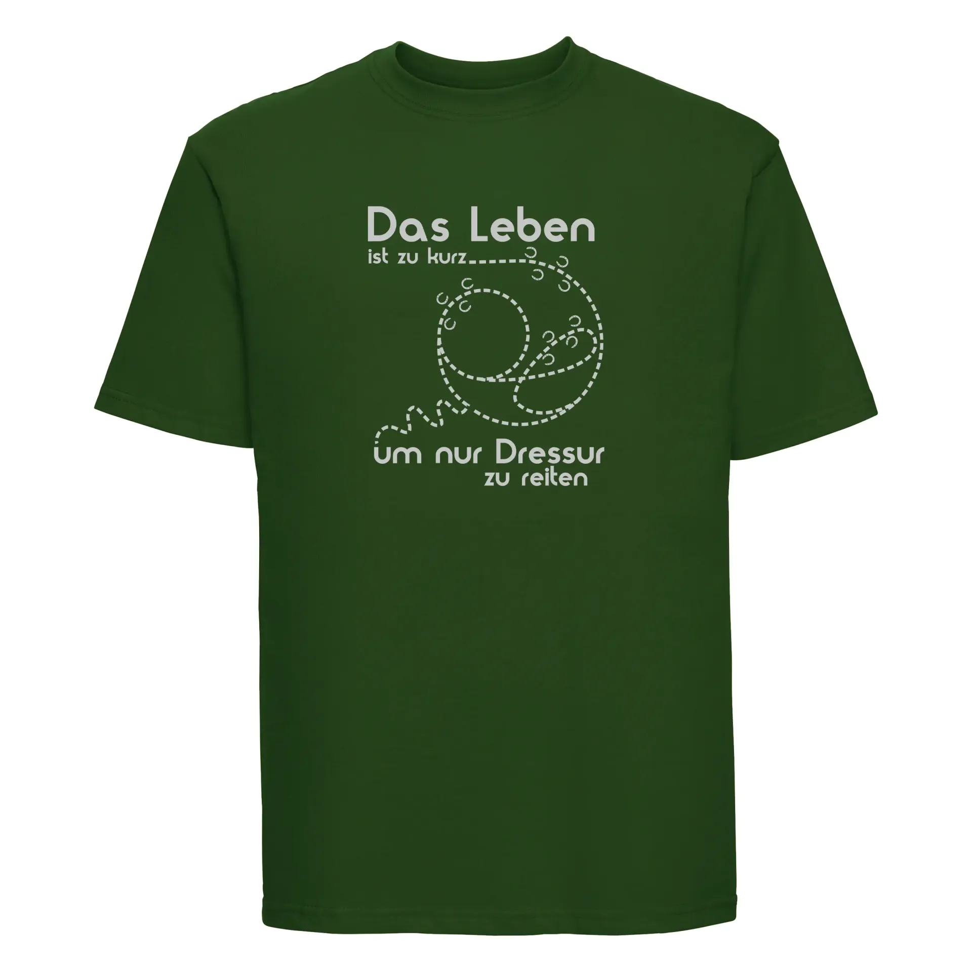 Kinder T-Shirt Das Leben ist zu kurz um nur Dressur zu reiten (grün)