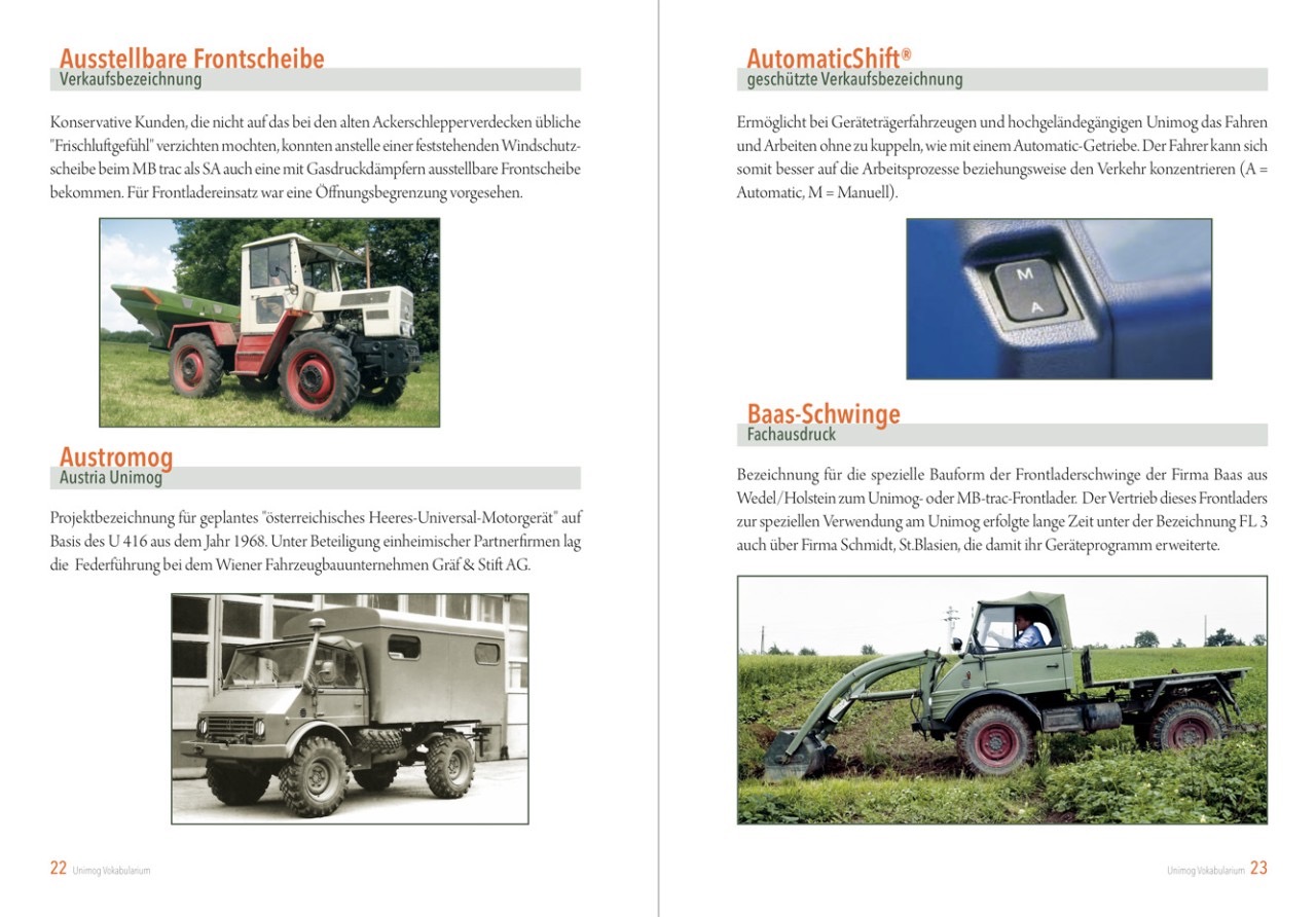 Illustriertes Unimog Vokabularium