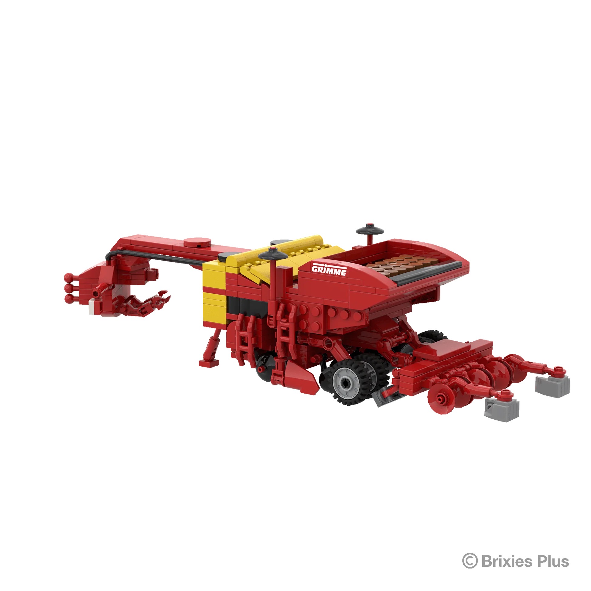 BRIXIES Plus Grimme Legemaschine Prios 440 Modell von Brixies Plus 1:32