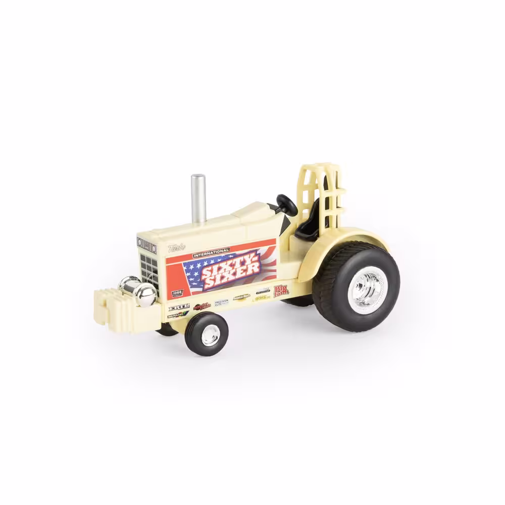 IH Vintage Pulling Tractor Sixty Sixer gelb Modell von Ertl 1:64 eilbote-onlineshop - Agrarfox