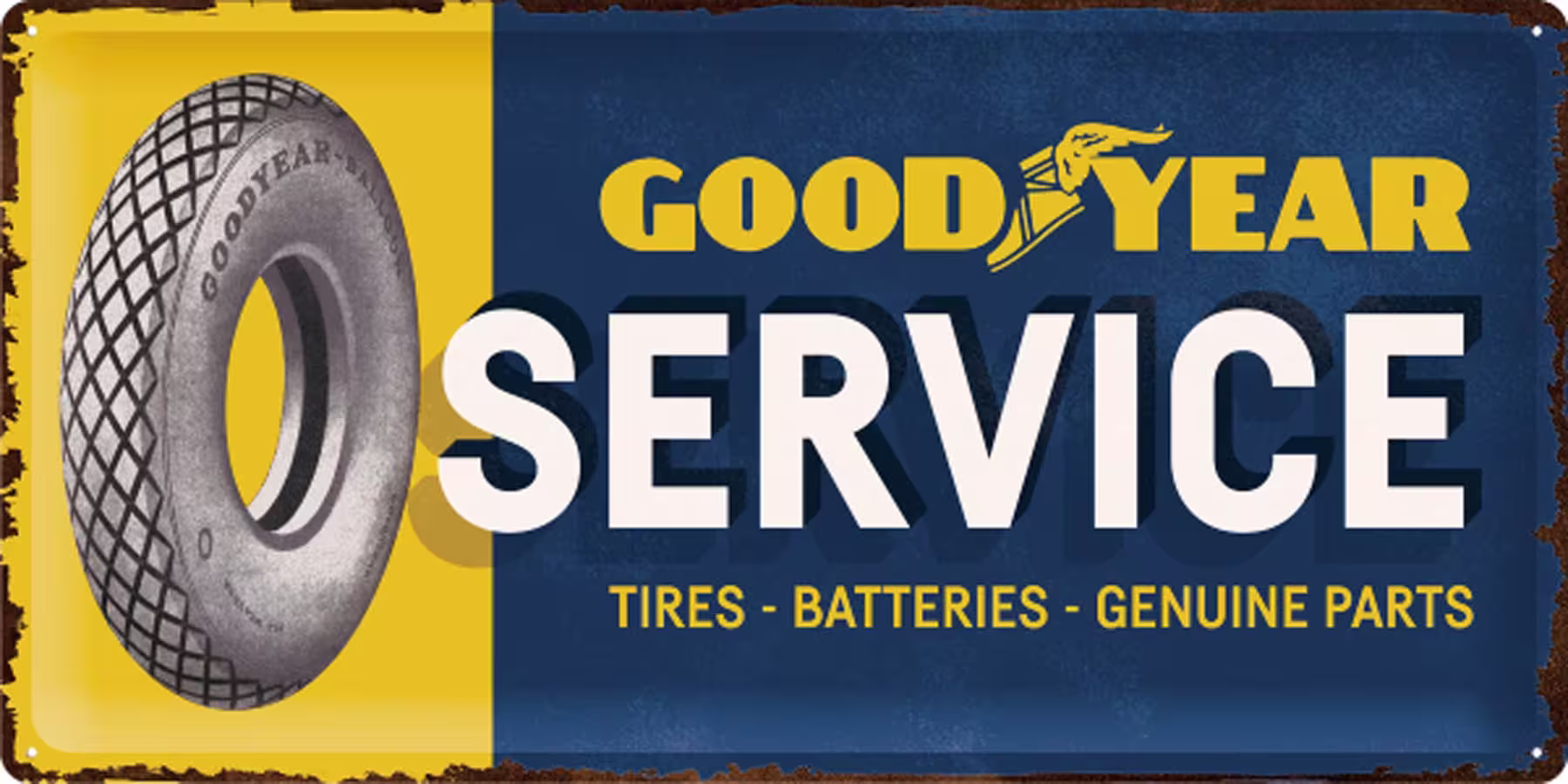 Blechschild Goodyear Service eilbote-onlineshop - Agrarfox