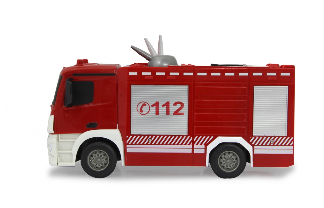 Mercedes-Benz Antos 2.4 GHz TLF Feuerwehr Modell von Jamara 1:26