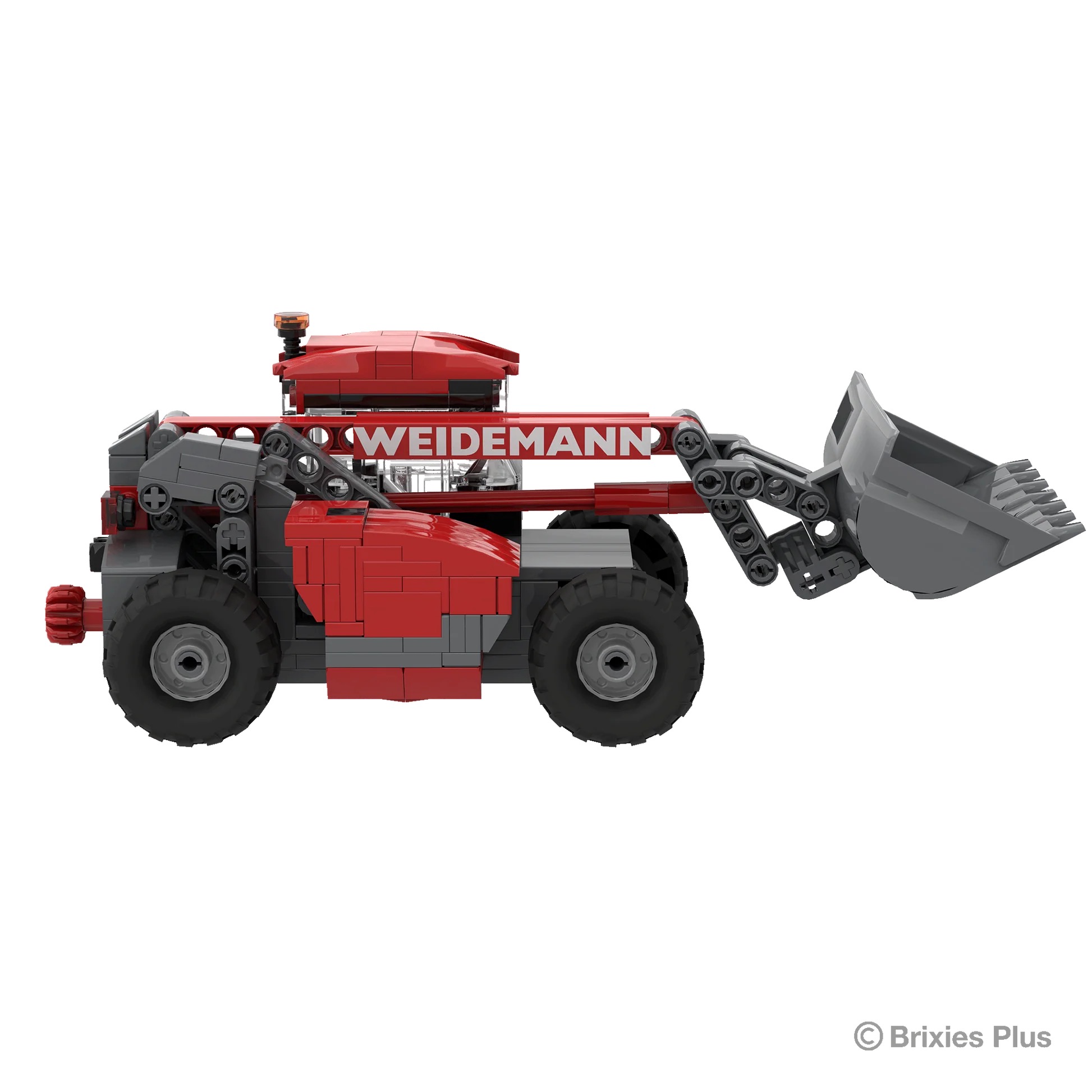 BRIXIES Plus Weidemann T6025 mit Zubehör Modell von Brixies Plus 1:32