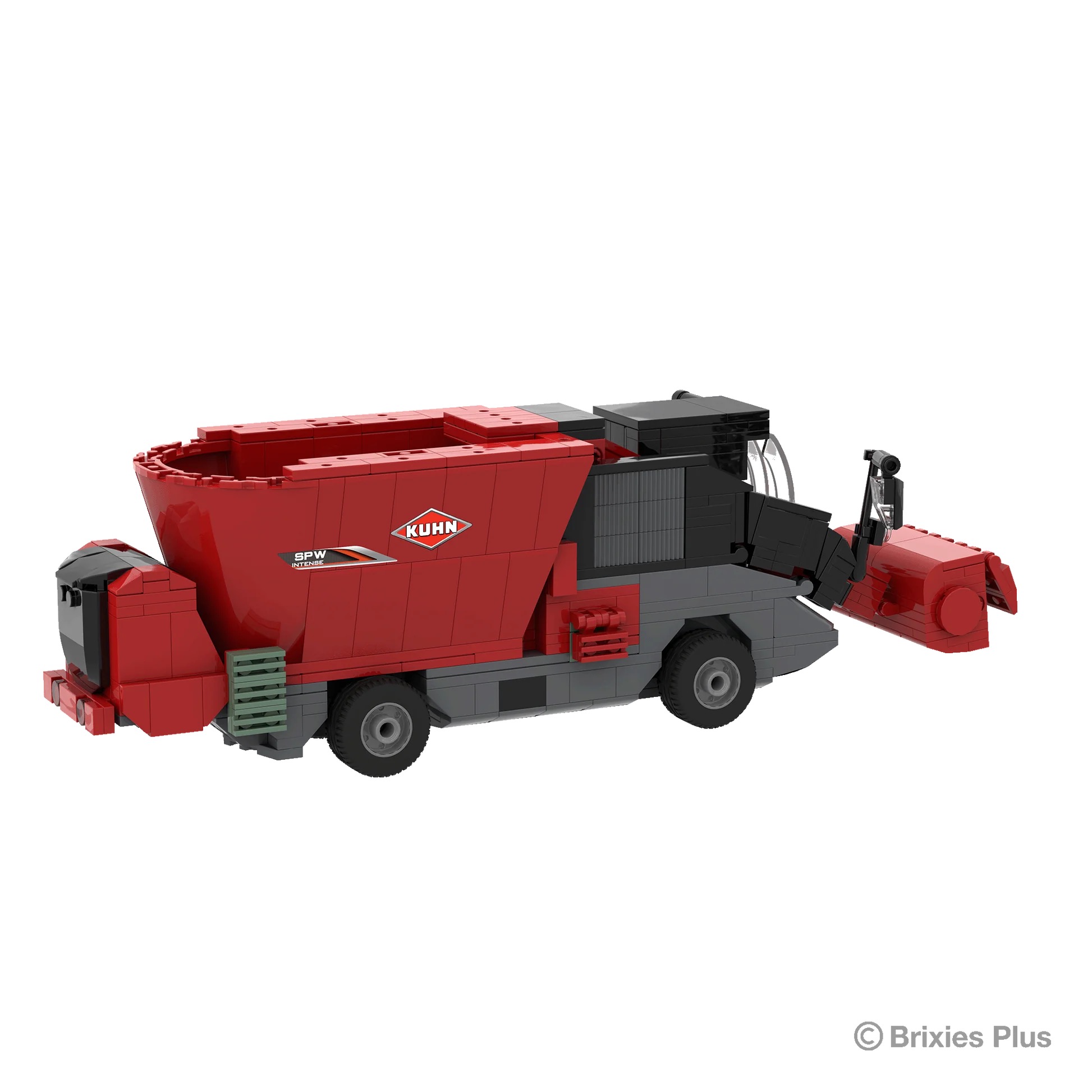 BRIXIES Plus Kuhn selbstfahrender Futtermischwagen Modell von Brixies Plus 1:32