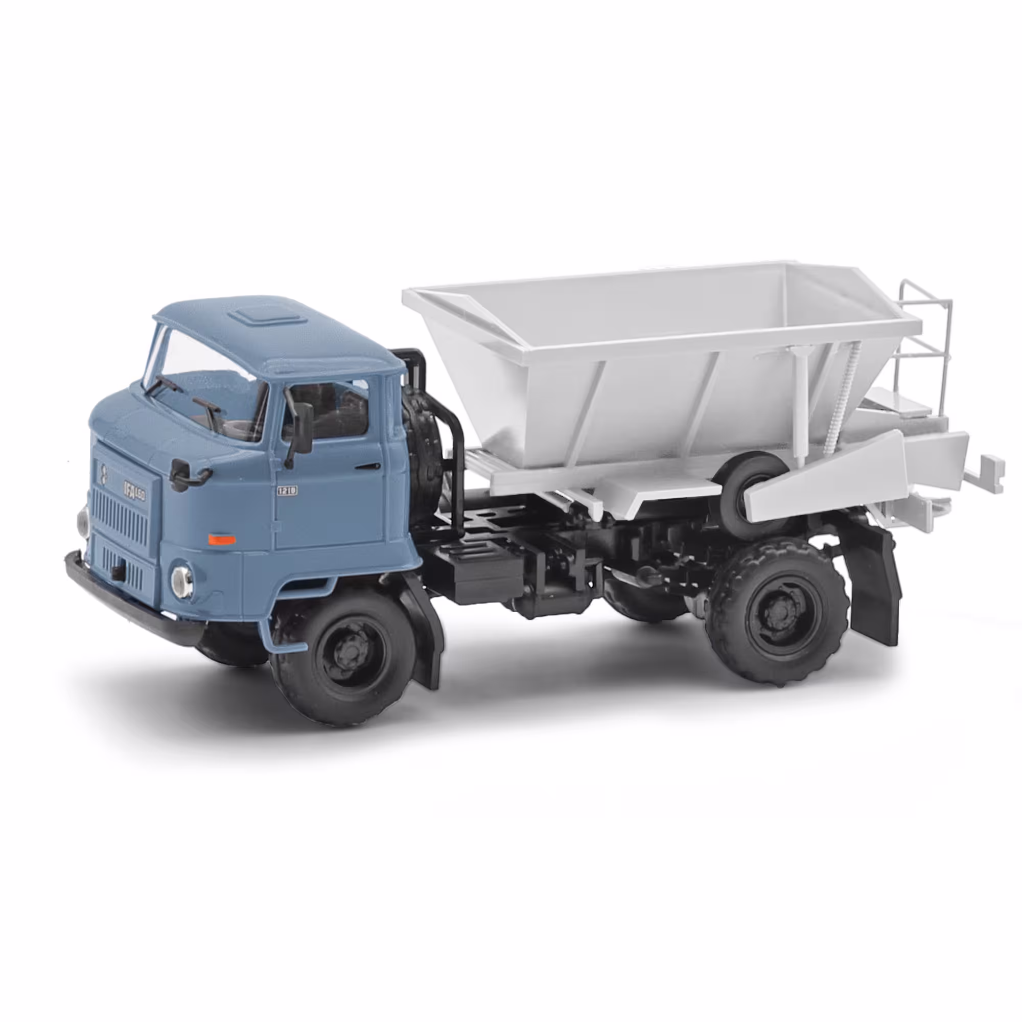 IFA L60 mit LKW Streuaufsatz D 035 Bj. 1988 blau Modell von Espewe 1:87 eilbote-onlineshop - Agrarfox