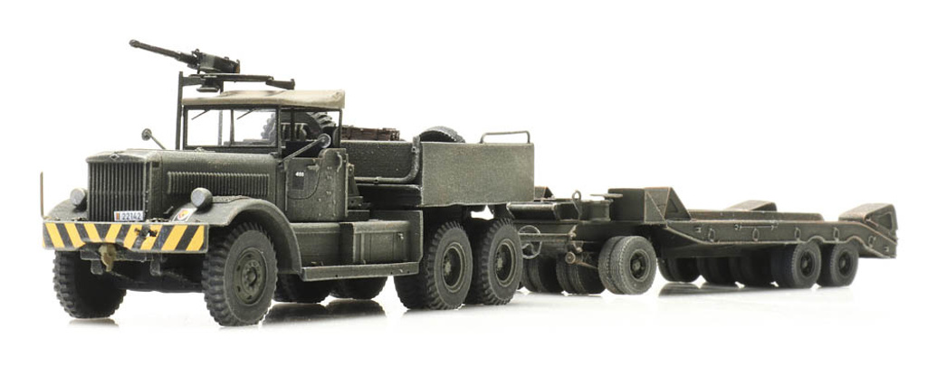 M19 Diamond T mit Anhänger Verteidigung Belgien Modell von Artitec 1:87