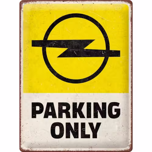 Blechschild Opel Parking Only-1
