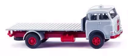 MA76209-1 Artikelname: Flachpritschen-Lkw (MAN Pausbacke) - silbergrau Originalhersteller: Man von Wiking im Maßstab: 1:87 Hersteller-Nr: 041605