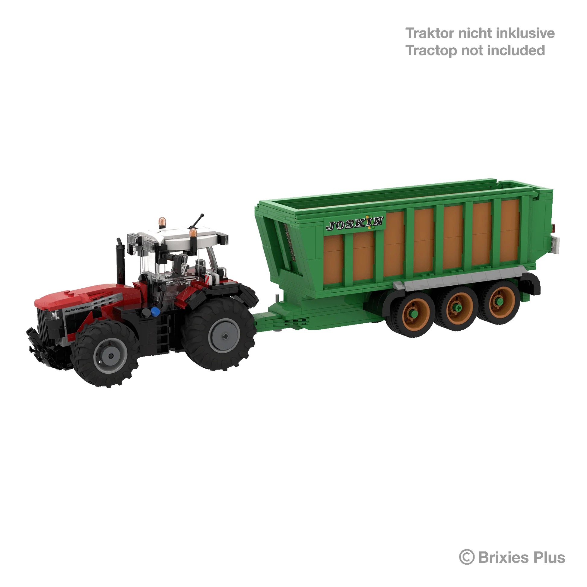 BRIXIES Plus Joskin Drakkar Ladewagen Modell von Brixies Plus 1:32