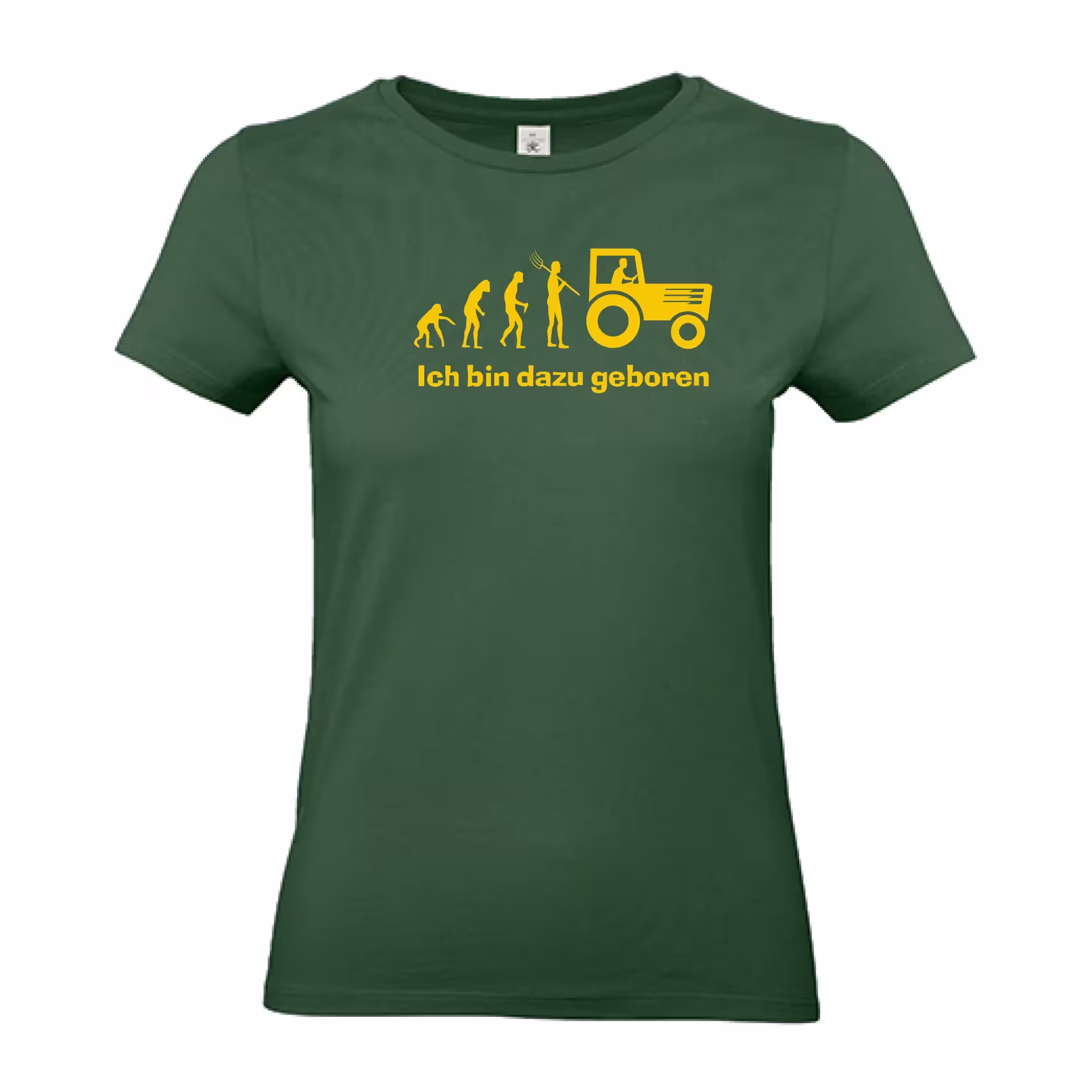 T-Shirt Lady „Ich bin dazu geboren“ (grün) eilbote-onlineshop - Agrarfox