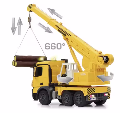 Mercedes-Benz Arocs mit Liebherr Schwerlastkran RC Modell von Jamara 1:20 eilbote-onlineshop - Agrarfox